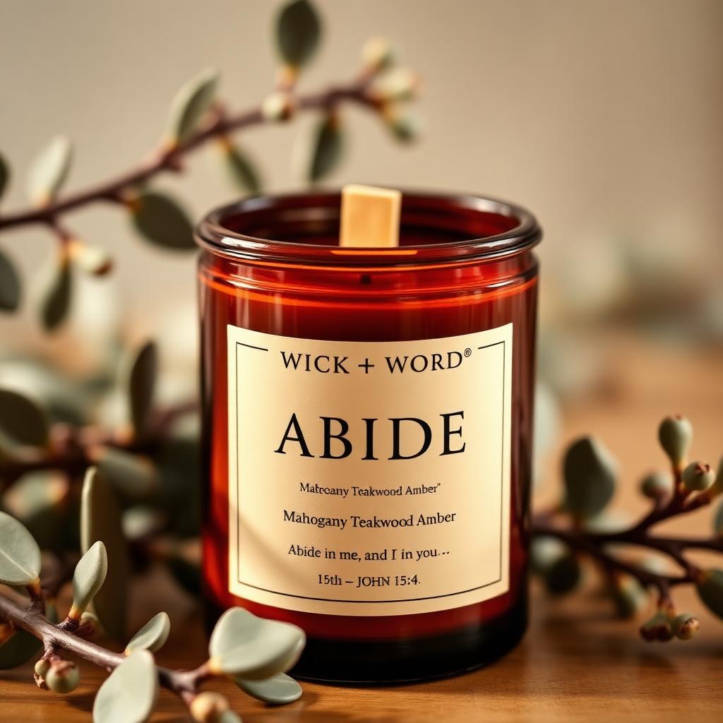Wick + Word Candle — Abide